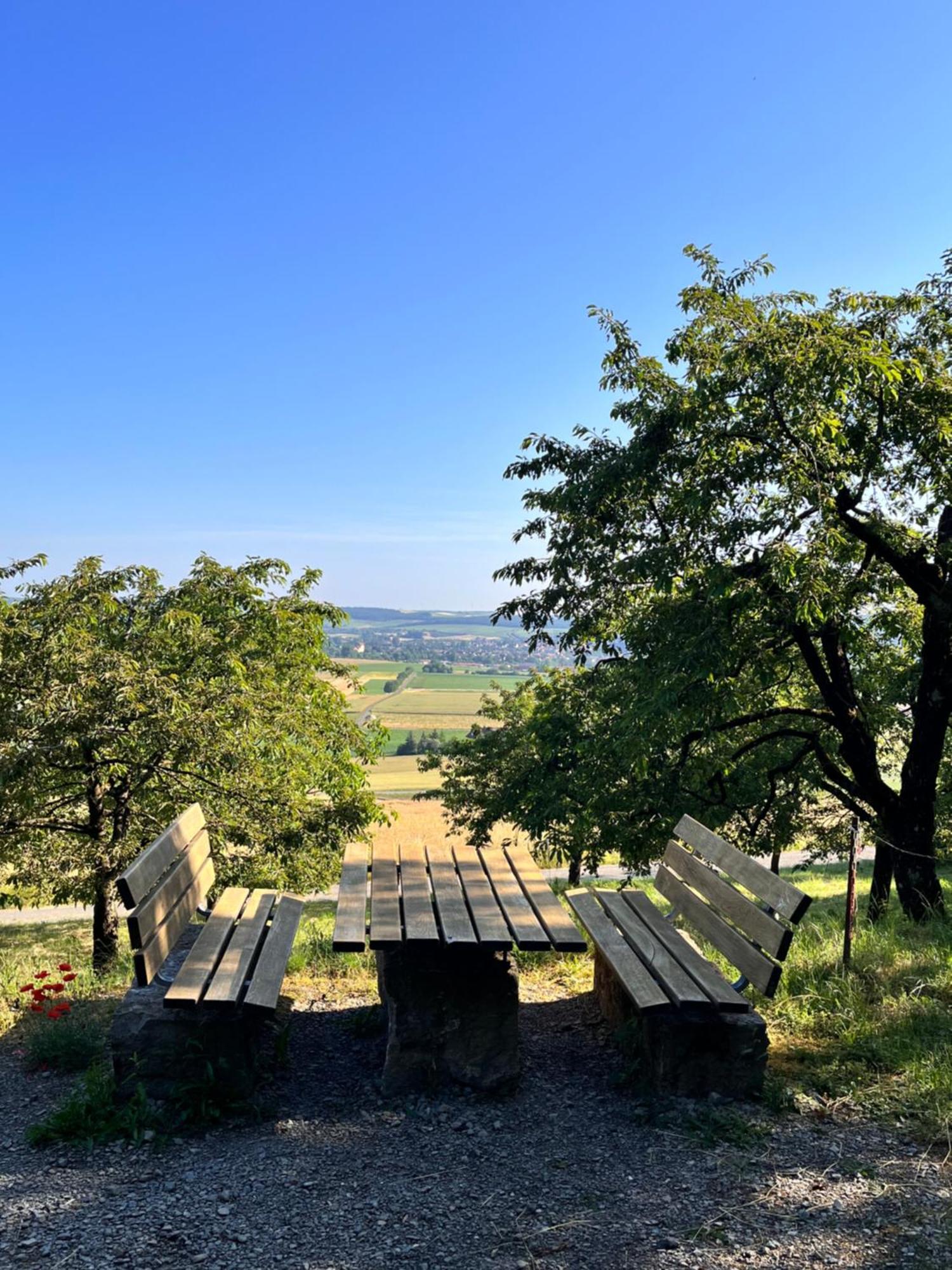 Ferienhaus Weinbergblick - Nahe Wuerzburg - 2 Schlafzimmer - Familienfreundlich - Terrasse Unterleinach Zewnętrze zdjęcie