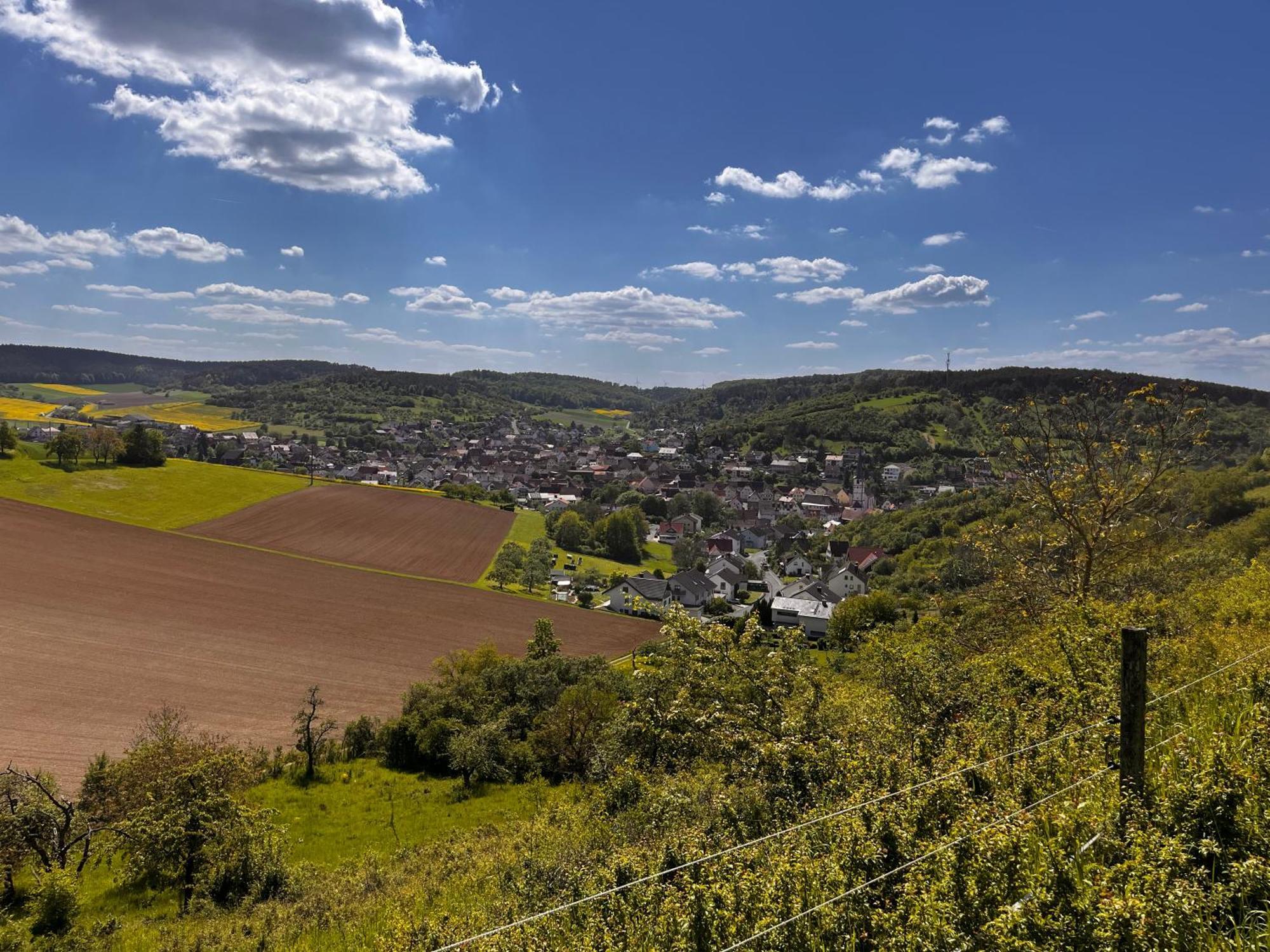 Ferienhaus Weinbergblick - Nahe Wuerzburg - 2 Schlafzimmer - Familienfreundlich - Terrasse Unterleinach Zewnętrze zdjęcie